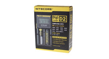 Load image into Gallery viewer, Nitecore D2 2-Slot Digital Battery Charger w/ LCD Display Screen in usa and canada