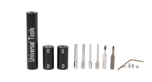 Universal Tools Wire Coiling Tool w/ Phillips & Slotted & Hex Key Screwdriver Bits