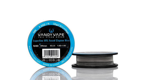 Vandy Vape Superfine MTL Clapton Wire 32GA*2(=)+38GA 10ft
